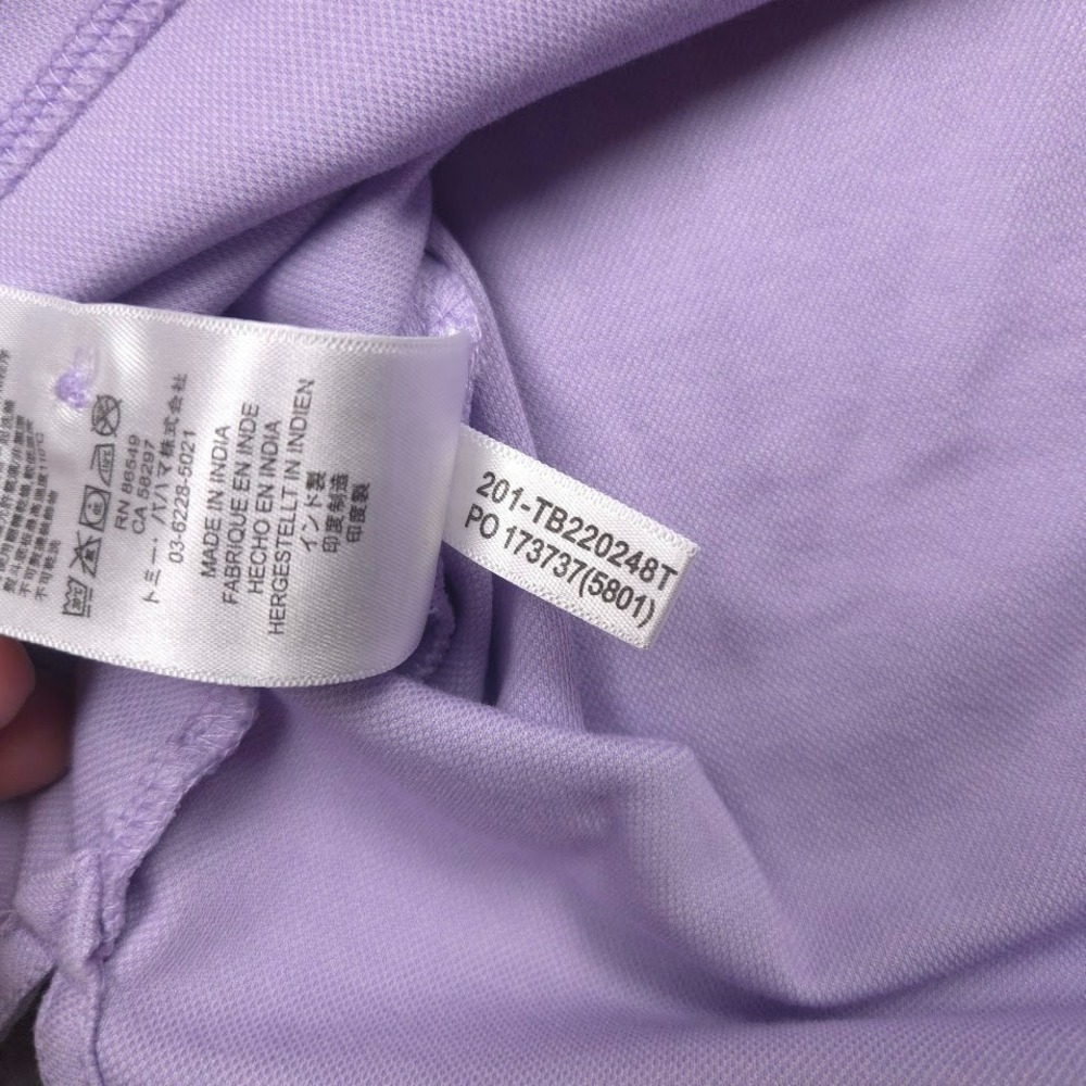 Tommy Bahama Mens M Lavender Supima Cotton Polo Shirt Marlin Golf Casual - Picture 5 of 12